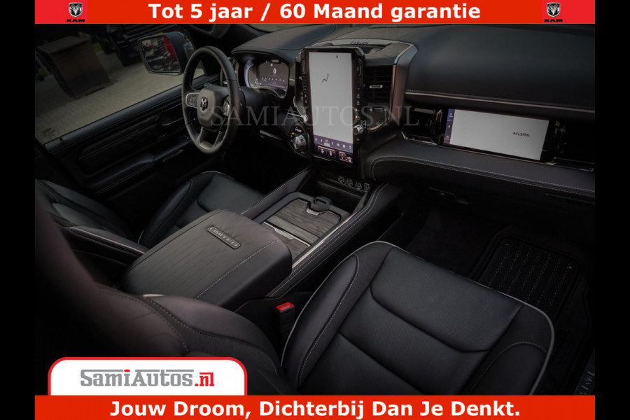 Dodge Ram 1500 Limited Night H.O 540HP 706Nm | Massage + Full Option | De Meest Luxe en Volle Pick-Up in zijn Klasse | Comfortabele Dubbele Cabine met Royale 5 Zitplaatsen | BPM vrij | Nu Leverbaar uit Voorraad | Voorraad Nr 2370 - 5411