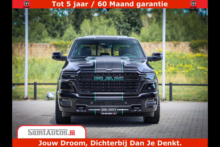 Dodge Ram 1500 Limited Night H.O 540HP 706Nm | Massage + Full Option | De Meest Luxe en Volle Pick-Up in zijn Klasse | Comfortabele Dubbele Cabine met Royale 5 Zitplaatsen | BPM vrij | Nu Leverbaar uit Voorraad | Voorraad Nr 2370 - 5411