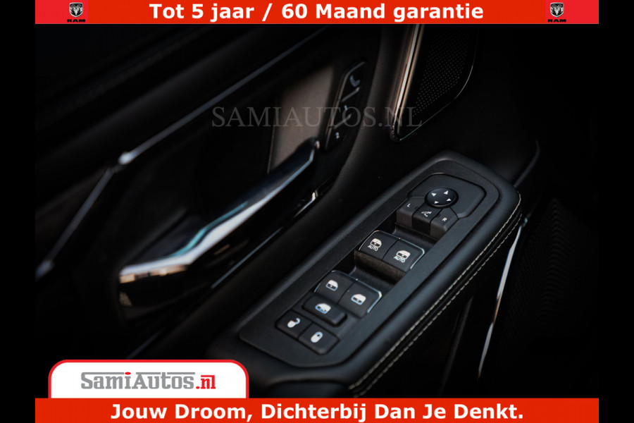 Dodge Ram 1500 Limited Night H.O 540HP 706Nm | Massage + Full Option | De Meest Luxe en Volle Pick-Up in zijn Klasse | Comfortabele Dubbele Cabine met Royale 5 Zitplaatsen | BPM vrij | Nu Leverbaar uit Voorraad | Voorraad Nr 2370 - 5411