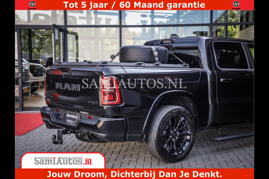 Dodge Ram 1500 Limited Night H.O 540HP 706Nm | Massage + Full Option | De Meest Luxe en Volle Pick-Up in zijn Klasse | Comfortabele Dubbele Cabine met Royale 5 Zitplaatsen | BPM vrij | Nu Leverbaar uit Voorraad | Voorraad Nr 2370 - 5411