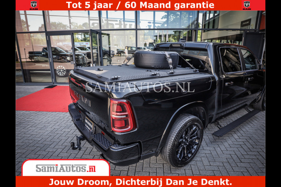 Dodge Ram 1500 Limited Night H.O 540HP 706Nm | Massage + Full Option | De Meest Luxe en Volle Pick-Up in zijn Klasse | Comfortabele Dubbele Cabine met Royale 5 Zitplaatsen | BPM vrij | Nu Leverbaar uit Voorraad | Voorraad Nr 2370 - 5411