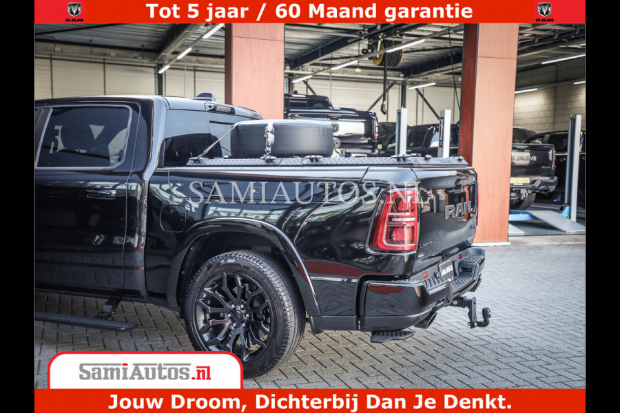 Dodge Ram 1500 Limited Night H.O 540HP 706Nm | Massage + Full Option | De Meest Luxe en Volle Pick-Up in zijn Klasse | Comfortabele Dubbele Cabine met Royale 5 Zitplaatsen | BPM vrij | Nu Leverbaar uit Voorraad | Voorraad Nr 2370 - 5411