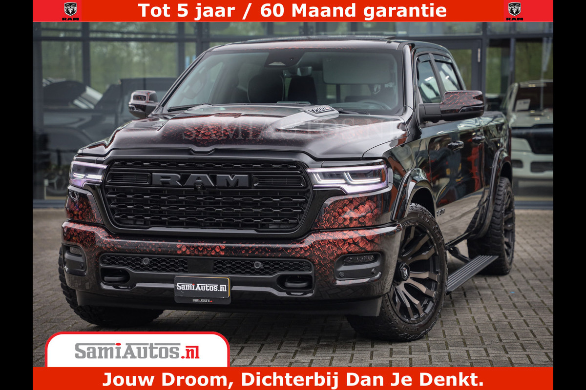 Dodge Ram COBRA EDITION | 1500 Limited Night High Output 540HP 706Nm | Massage + Full Option | De Meest Luxe en Volle Pick-Up in zijn Klas Comfortabele Dubbele Cabine met Royale 5 Zitplaatsen | BPM vrij | Nu Leverbaar uit Voorraad | Voorraad Nr 2292 - 5178 | Cobra package is meerprijs | Dodge Ram COBRA EDITION | 1500 Limited Night High Output 540HP 706Nm | Massage + Full Option | De Meest Luxe en Volle Pick-Up in zijn Klas Comfortabele Dubbele Cabine met Royale 5 Zitplaatsen | BPM vrij | Nu Leverbaar uit Voorraad | Voorraad Nr 2292 - 5178 | Cobra package is meerprijs |