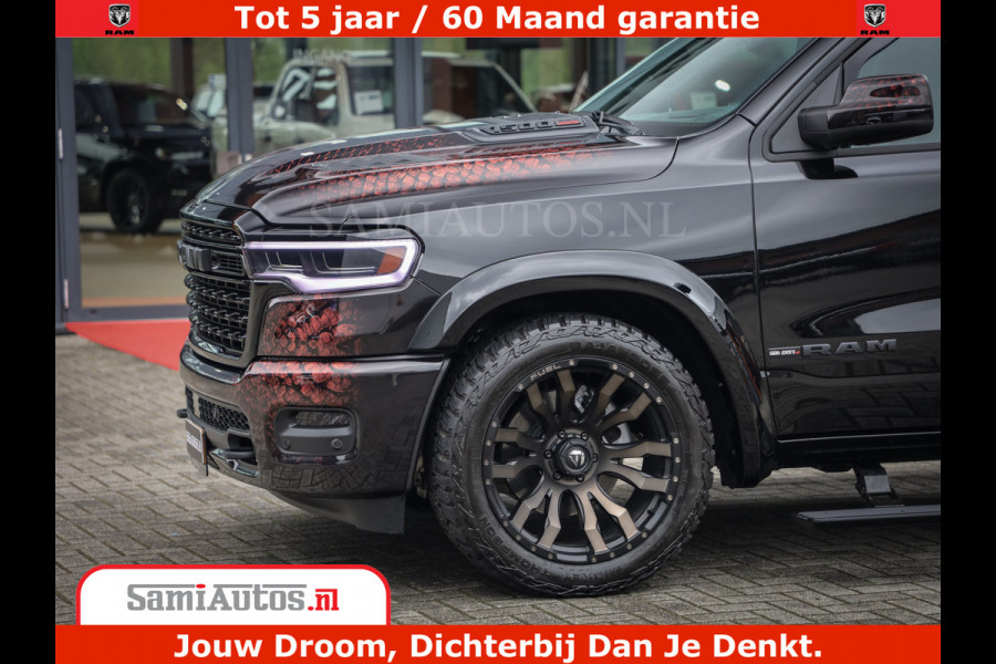 Dodge Ram COBRA EDITION | 1500 Limited Night High Output 540HP 706Nm | Massage + Full Option | De Meest Luxe en Volle Pick-Up in zijn Klas Comfortabele Dubbele Cabine met Royale 5 Zitplaatsen | BPM vrij | Nu Leverbaar uit Voorraad | Voorraad Nr 2292 - 5178 | Cobra package is meerprijs |