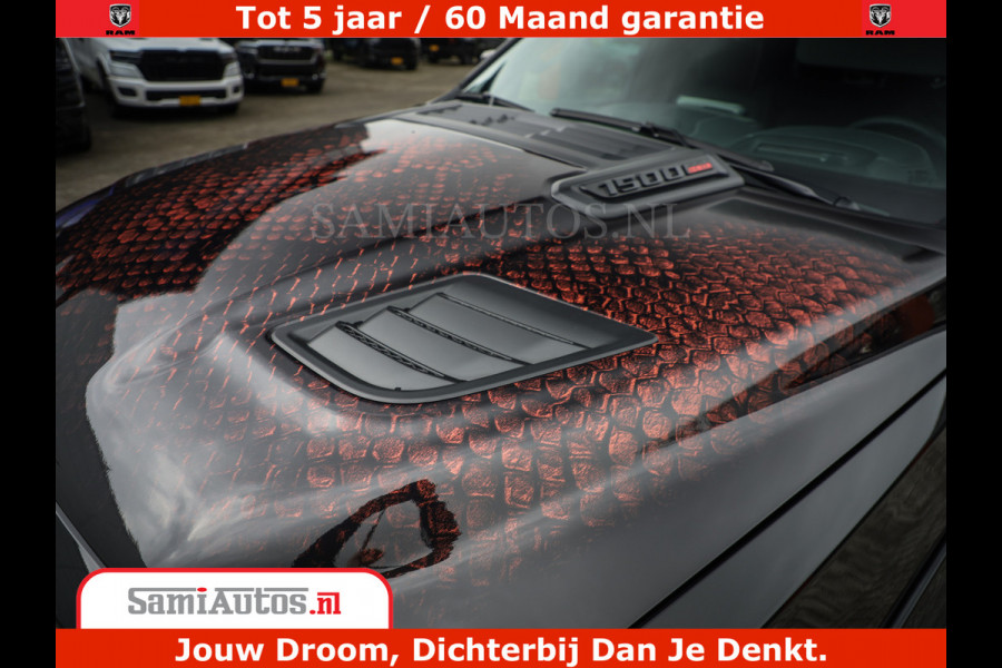 Dodge Ram COBRA EDITION | 1500 Limited Night High Output 540HP 706Nm | Massage + Full Option | De Meest Luxe en Volle Pick-Up in zijn Klas Comfortabele Dubbele Cabine met Royale 5 Zitplaatsen | BPM vrij | Nu Leverbaar uit Voorraad | Voorraad Nr 2292 - 5178 | Cobra package is meerprijs |