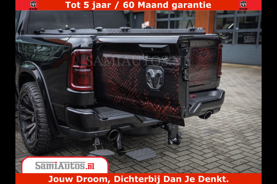 Dodge Ram COBRA EDITION | 1500 Limited Night High Output 540HP 706Nm | Massage + Full Option | De Meest Luxe en Volle Pick-Up in zijn Klas Comfortabele Dubbele Cabine met Royale 5 Zitplaatsen | BPM vrij | Nu Leverbaar uit Voorraad | Voorraad Nr 2292 - 5178 | Cobra package is meerprijs |