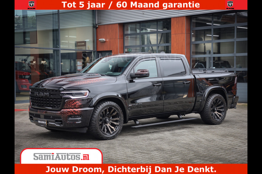 Dodge Ram COBRA EDITION | 1500 Limited Night High Output 540HP 706Nm | Massage + Full Option | De Meest Luxe en Volle Pick-Up in zijn Klas Comfortabele Dubbele Cabine met Royale 5 Zitplaatsen | BPM vrij | Nu Leverbaar uit Voorraad | Voorraad Nr 2292 - 5178 | Cobra package is meerprijs |