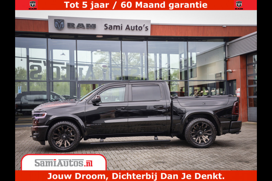 Dodge Ram COBRA EDITION | 1500 Limited Night High Output 540HP 706Nm | Massage + Full Option | De Meest Luxe en Volle Pick-Up in zijn Klas Comfortabele Dubbele Cabine met Royale 5 Zitplaatsen | BPM vrij | Nu Leverbaar uit Voorraad | Voorraad Nr 2292 - 5178 | Cobra package is meerprijs |