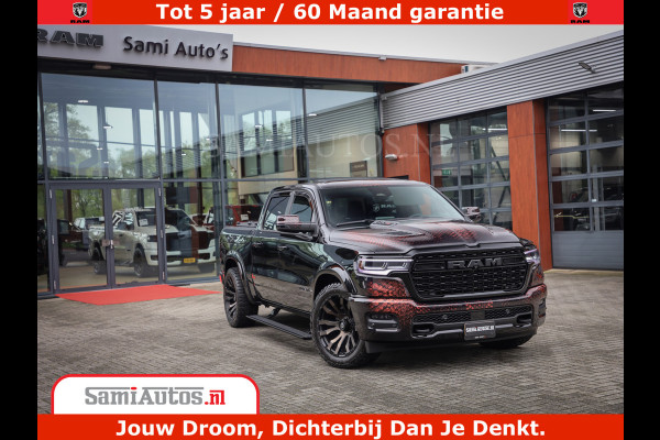 Dodge Ram COBRA EDITION | 1500 Limited Night High Output 540HP 706Nm | Massage + Full Option | De Meest Luxe en Volle Pick-Up in zijn Klas Comfortabele Dubbele Cabine met Royale 5 Zitplaatsen | BPM vrij | Nu Leverbaar uit Voorraad | Voorraad Nr 2292 - 5178 | Cobra package is meerprijs |