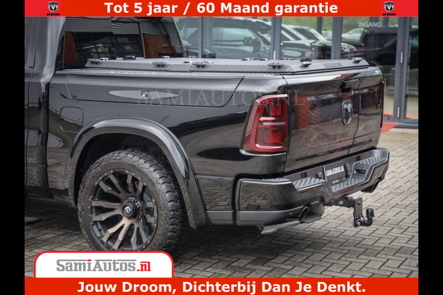 Dodge Ram COBRA EDITION | 1500 Limited Night High Output 540HP 706Nm | Massage + Full Option | De Meest Luxe en Volle Pick-Up in zijn Klas Comfortabele Dubbele Cabine met Royale 5 Zitplaatsen | BPM vrij | Nu Leverbaar uit Voorraad | Voorraad Nr 2292 - 5178 | Cobra package is meerprijs |