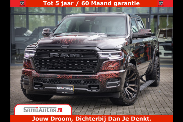 Dodge Ram COBRA EDITION | 1500 Limited Night High Output 540HP 706Nm | Massage + Full Option | De Meest Luxe en Volle Pick-Up in zijn Klas Comfortabele Dubbele Cabine met Royale 5 Zitplaatsen | BPM vrij | Nu Leverbaar uit Voorraad | Voorraad Nr 2292 - 5178 | Cobra package is meerprijs |