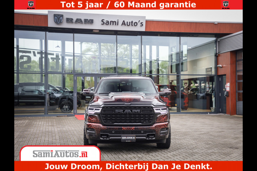 Dodge Ram COBRA EDITION | 1500 Limited Night High Output 540HP 706Nm | Massage + Full Option | De Meest Luxe en Volle Pick-Up in zijn Klas Comfortabele Dubbele Cabine met Royale 5 Zitplaatsen | BPM vrij | Nu Leverbaar uit Voorraad | Voorraad Nr 2292 - 5178 | Cobra package is meerprijs |