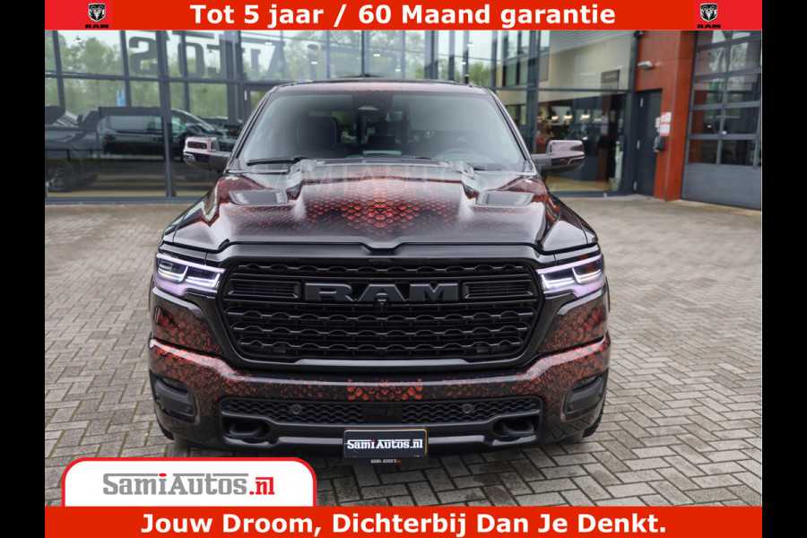 Dodge Ram COBRA EDITION | 1500 Limited Night High Output 540HP 706Nm | Massage + Full Option | De Meest Luxe en Volle Pick-Up in zijn Klas Comfortabele Dubbele Cabine met Royale 5 Zitplaatsen | BPM vrij | Nu Leverbaar uit Voorraad | Voorraad Nr 2292 - 5178 | Cobra package is meerprijs |