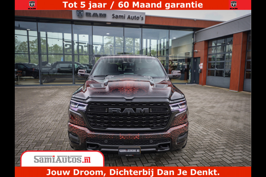 Dodge Ram COBRA EDITION | 1500 Limited Night High Output 540HP 706Nm | Massage + Full Option | De Meest Luxe en Volle Pick-Up in zijn Klas Comfortabele Dubbele Cabine met Royale 5 Zitplaatsen | BPM vrij | Nu Leverbaar uit Voorraad | Voorraad Nr 2292 - 5178 | Cobra package is meerprijs |