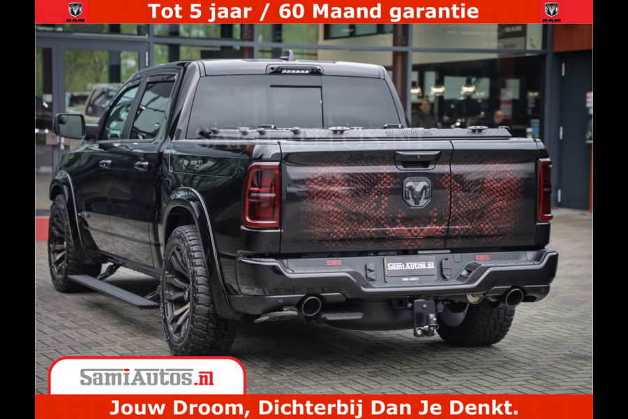 Dodge Ram COBRA EDITION | 1500 Limited Night High Output 540HP 706Nm | Massage + Full Option | De Meest Luxe en Volle Pick-Up in zijn Klas Comfortabele Dubbele Cabine met Royale 5 Zitplaatsen | BPM vrij | Nu Leverbaar uit Voorraad | Voorraad Nr 2292 - 5178 | Cobra package is meerprijs |
