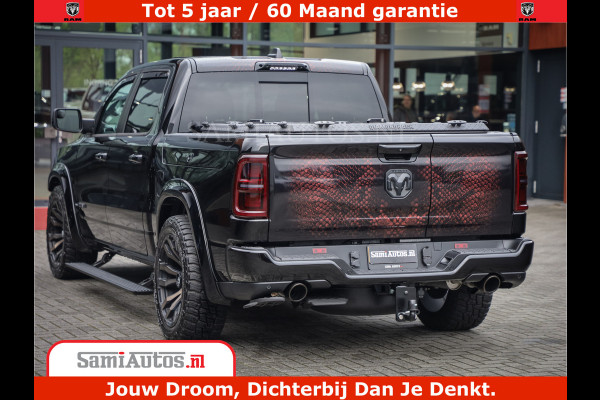 Dodge Ram COBRA EDITION | 1500 Limited Night High Output 540HP 706Nm | Massage + Full Option | De Meest Luxe en Volle Pick-Up in zijn Klas Comfortabele Dubbele Cabine met Royale 5 Zitplaatsen | BPM vrij | Nu Leverbaar uit Voorraad | Voorraad Nr 2292 - 5178 | Cobra package is meerprijs |