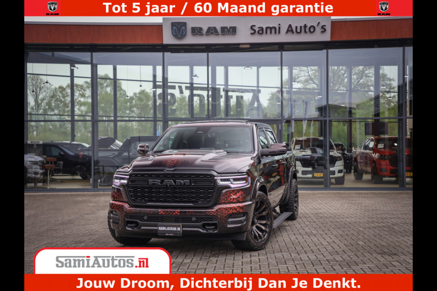 Dodge Ram COBRA EDITION | 1500 Limited Night High Output 540HP 706Nm | Massage + Full Option | De Meest Luxe en Volle Pick-Up in zijn Klas Comfortabele Dubbele Cabine met Royale 5 Zitplaatsen | BPM vrij | Nu Leverbaar uit Voorraad | Voorraad Nr 2292 - 5178 | Cobra package is meerprijs |