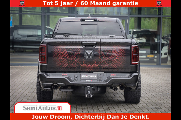 Dodge Ram COBRA EDITION | 1500 Limited Night High Output 540HP 706Nm | Massage + Full Option | De Meest Luxe en Volle Pick-Up in zijn Klas Comfortabele Dubbele Cabine met Royale 5 Zitplaatsen | BPM vrij | Nu Leverbaar uit Voorraad | Voorraad Nr 2292 - 5178 | Cobra package is meerprijs |