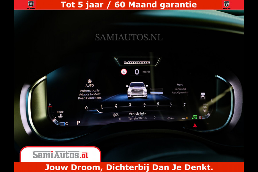 Dodge Ram 1500 Night Premium | Full Option | De Meest Luxe Pick-Up in zijn Klasse | Comfortabele Dubbele Cabine met Royale 5 Zitplaatsen | BPM vrij | Nu Leverbaar uit Voorraad | Voorraad Nr 2230 - 8765