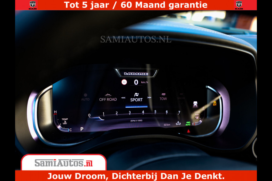 Dodge Ram 1500 Night Premium | Full Option | De Meest Luxe Pick-Up in zijn Klasse | Comfortabele Dubbele Cabine met Royale 5 Zitplaatsen | BPM vrij | Nu Leverbaar uit Voorraad | Voorraad Nr 2230 - 8765