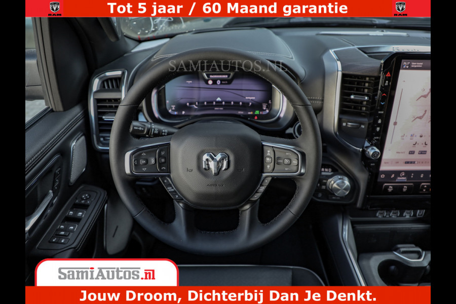 Dodge Ram 1500 Night Premium | Full Option | De Meest Luxe Pick-Up in zijn Klasse | Comfortabele Dubbele Cabine met Royale 5 Zitplaatsen | BPM vrij | Nu Leverbaar uit Voorraad | Voorraad Nr 2230 - 8765