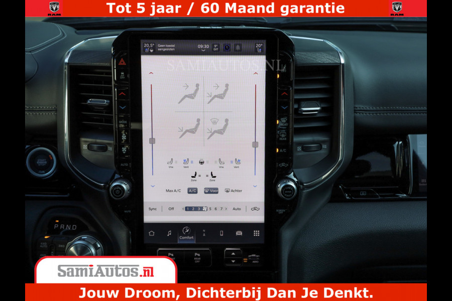 Dodge Ram 1500 Night Premium | Full Option | De Meest Luxe Pick-Up in zijn Klasse | Comfortabele Dubbele Cabine met Royale 5 Zitplaatsen | BPM vrij | Nu Leverbaar uit Voorraad | Voorraad Nr 2230 - 8765