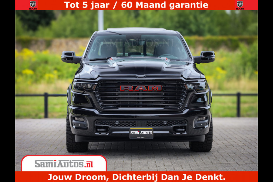 Dodge Ram 1500 Night Premium | Full Option | De Meest Luxe Pick-Up in zijn Klasse | Comfortabele Dubbele Cabine met Royale 5 Zitplaatsen | BPM vrij | Nu Leverbaar uit Voorraad | Voorraad Nr 2200 - 0886