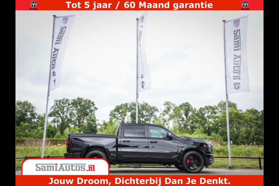Dodge Ram 1500 Night Premium | Full Option | De Meest Luxe Pick-Up in zijn Klasse | Comfortabele Dubbele Cabine met Royale 5 Zitplaatsen | BPM vrij | Nu Leverbaar uit Voorraad | Voorraad Nr 2200 - 0886