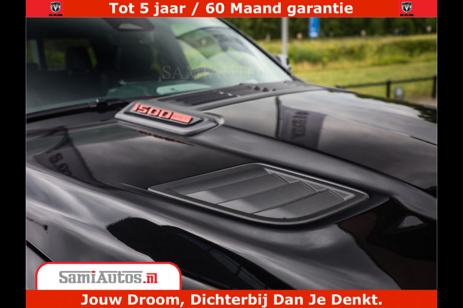 Dodge Ram 1500 Night Premium | Full Option | De Meest Luxe Pick-Up in zijn Klasse | Comfortabele Dubbele Cabine met Royale 5 Zitplaatsen | BPM vrij | Nu Leverbaar uit Voorraad | Voorraad Nr 2200 - 0886