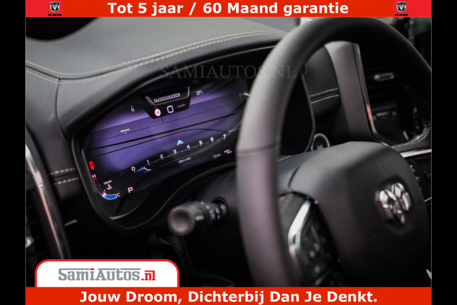 Dodge Ram 1500 Night Premium | Full Option | De Meest Luxe Pick-Up in zijn Klasse | Comfortabele Dubbele Cabine met Royale 5 Zitplaatsen | BPM vrij | Nu Leverbaar uit Voorraad | Voorraad Nr 2200 - 0886