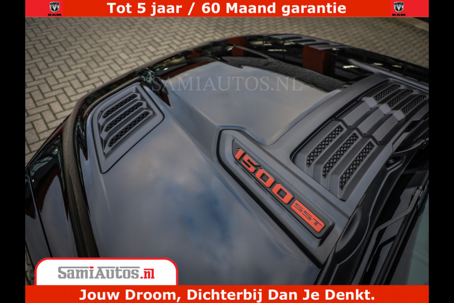 Dodge Ram 1500 Night Premium | Full Option | De Meest Luxe Pick-Up in zijn Klasse | Comfortabele Dubbele Cabine met Royale 5 Zitplaatsen | BPM vrij | Nu Leverbaar uit Voorraad | Voorraad Nr 2200 - 0886