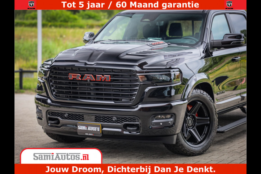 Dodge Ram 1500 Night Premium | Full Option | De Meest Luxe Pick-Up in zijn Klasse | Comfortabele Dubbele Cabine met Royale 5 Zitplaatsen | BPM vrij | Nu Leverbaar uit Voorraad | Voorraad Nr 2200 - 0886