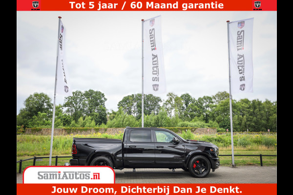Dodge Ram 1500 Night Premium | Full Option | De Meest Luxe Pick-Up in zijn Klasse | Comfortabele Dubbele Cabine met Royale 5 Zitplaatsen | BPM vrij | Nu Leverbaar uit Voorraad | Voorraad Nr 2200 - 0886