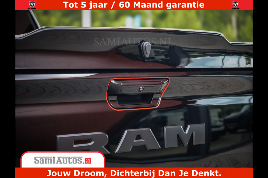 Dodge Ram 1500 Night Premium | Full Option | De Meest Luxe Pick-Up in zijn Klasse | Comfortabele Dubbele Cabine met Royale 5 Zitplaatsen | BPM vrij | Nu Leverbaar uit Voorraad | Voorraad Nr 2200 - 0886