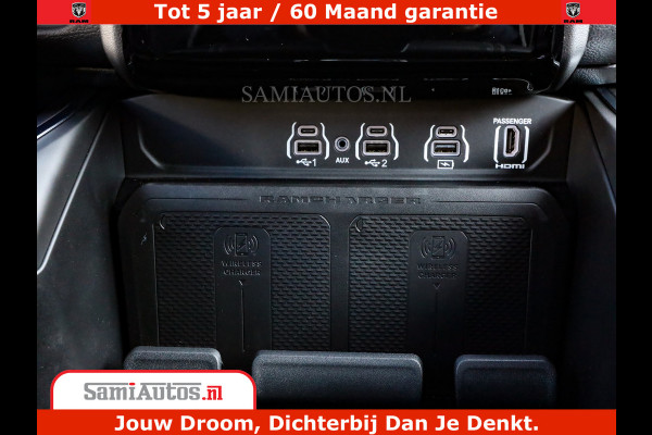 Dodge Ram 1500 Night Premium | Full Option | De Meest Luxe Pick-Up in zijn Klasse | Comfortabele Dubbele Cabine met Royale 5 Zitplaatsen | BPM vrij | Nu Leverbaar uit Voorraad | Voorraad Nr 2200 - 0886