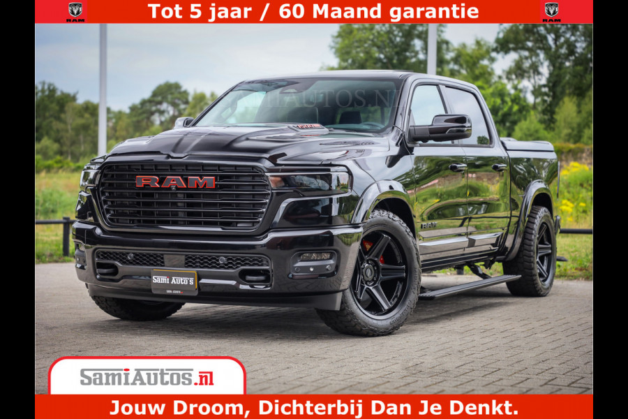 Dodge Ram 1500 Night Premium | Full Option | De Meest Luxe Pick-Up in zijn Klasse | Comfortabele Dubbele Cabine met Royale 5 Zitplaatsen | BPM vrij | Nu Leverbaar uit Voorraad | Voorraad Nr 2200 - 0886