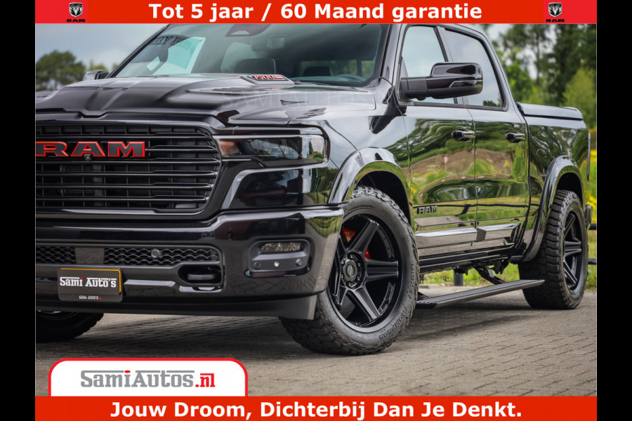 Dodge Ram 1500 Night Premium | Full Option | De Meest Luxe Pick-Up in zijn Klasse | Comfortabele Dubbele Cabine met Royale 5 Zitplaatsen | BPM vrij | Nu Leverbaar uit Voorraad | Voorraad Nr 2200 - 0886