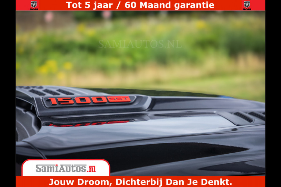 Dodge Ram 1500 Night Premium | Full Option | De Meest Luxe Pick-Up in zijn Klasse | Comfortabele Dubbele Cabine met Royale 5 Zitplaatsen | BPM vrij | Nu Leverbaar uit Voorraad | Voorraad Nr 2200 - 0886