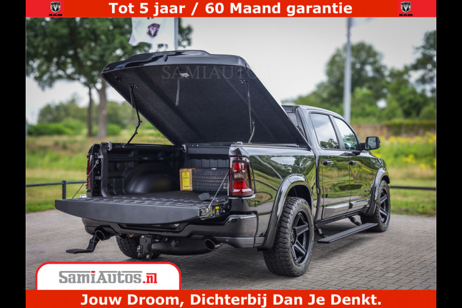 Dodge Ram 1500 Night Premium | Full Option | De Meest Luxe Pick-Up in zijn Klasse | Comfortabele Dubbele Cabine met Royale 5 Zitplaatsen | BPM vrij | Nu Leverbaar uit Voorraad | Voorraad Nr 2200 - 0886