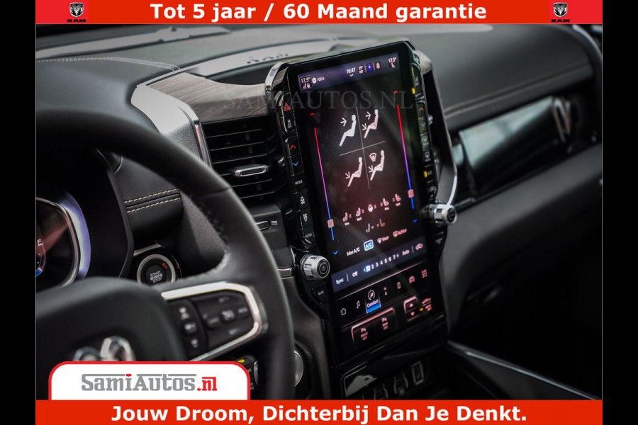 Dodge Ram 1500 Night Premium | Full Option | De Meest Luxe Pick-Up in zijn Klasse | Comfortabele Dubbele Cabine met Royale 5 Zitplaatsen | BPM vrij | Nu Leverbaar uit Voorraad | Voorraad Nr 2200 - 0886