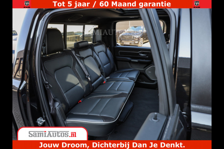 Dodge Ram 1500 Night Premium | Full Option | De Meest Luxe Pick-Up in zijn Klasse | Comfortabele Dubbele Cabine met Royale 5 Zitplaatsen | BPM vrij | Nu Leverbaar uit Voorraad | Voorraad Nr 2200 - 0886
