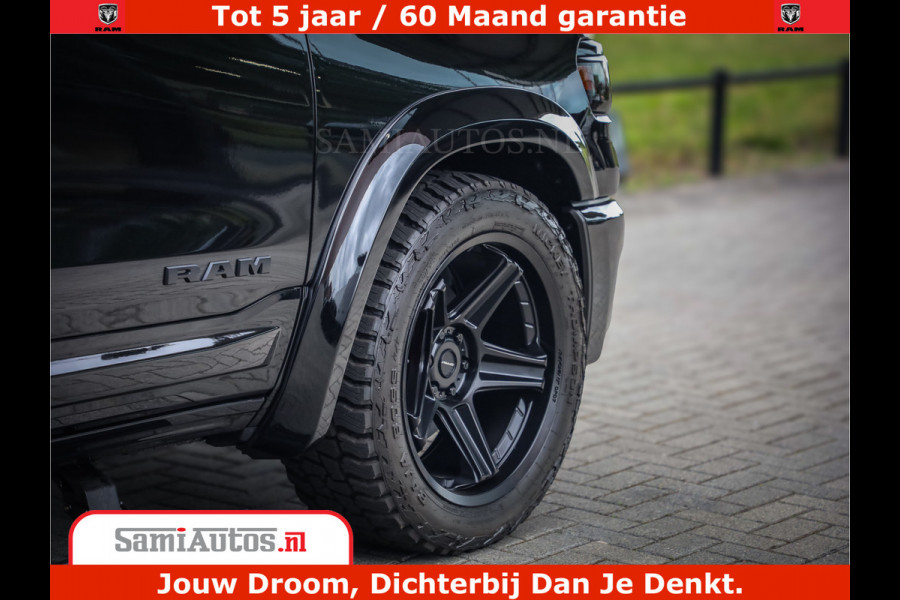 Dodge Ram 1500 Night Premium | Full Option | De Meest Luxe Pick-Up in zijn Klasse | Comfortabele Dubbele Cabine met Royale 5 Zitplaatsen | BPM vrij | Nu Leverbaar uit Voorraad | Voorraad Nr 2200 - 0886