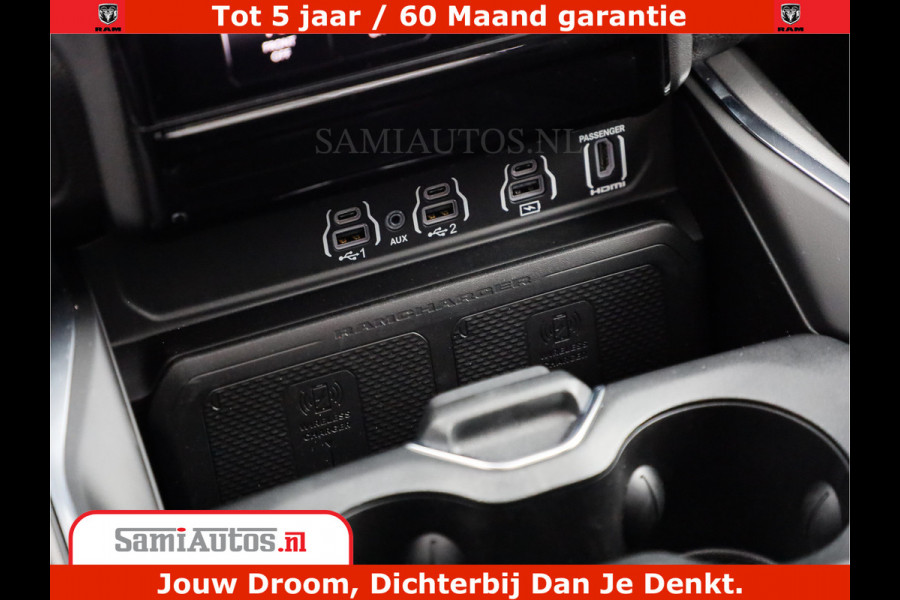Dodge Ram 1500 Night Premium | Full Option | De Meest Luxe Pick-Up in zijn Klasse | Comfortabele Dubbele Cabine met Royale 5 Zitplaatsen | BPM vrij | Nu Leverbaar uit Voorraad | Voorraad Nr 2200 - 0886
