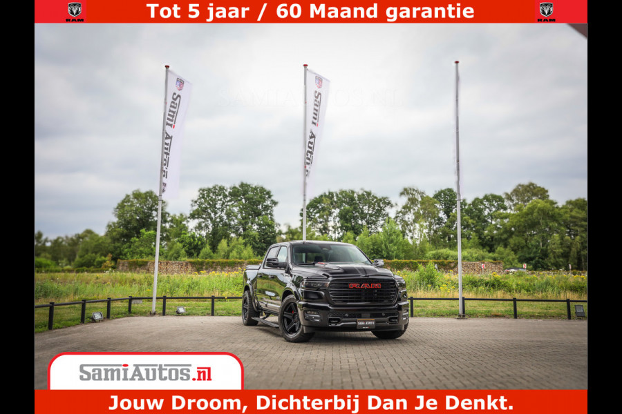 Dodge Ram 1500 Night Premium | Full Option | De Meest Luxe Pick-Up in zijn Klasse | Comfortabele Dubbele Cabine met Royale 5 Zitplaatsen | BPM vrij | Nu Leverbaar uit Voorraad | Voorraad Nr 2200 - 0886