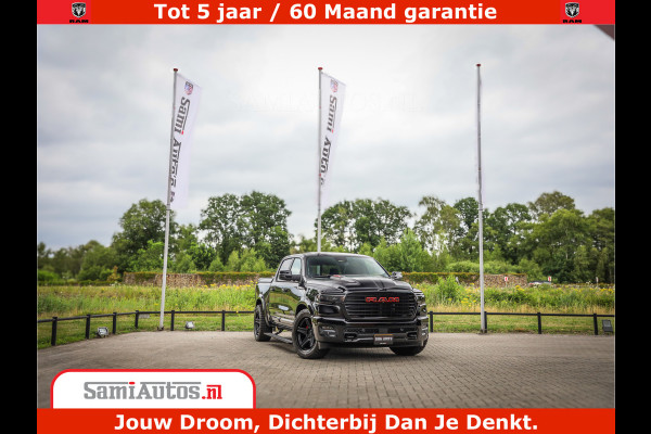 Dodge Ram 1500 Night Premium | Full Option | De Meest Luxe Pick-Up in zijn Klasse | Comfortabele Dubbele Cabine met Royale 5 Zitplaatsen | BPM vrij | Nu Leverbaar uit Voorraad | Voorraad Nr 2200 - 0886