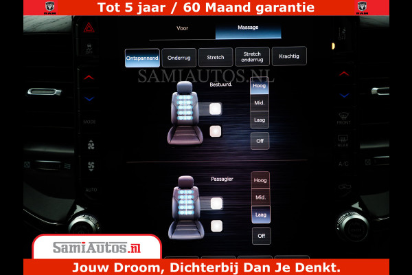 Dodge Ram 1500 Limited Night H.O 540HP 706Nm | Massage + Full Option | De Meest Luxe en Volle Pick-Up in zijn Klasse | Comfortabele Dubbele Cabine met Royale 5 Zitplaatsen | BPM vrij | Nu Leverbaar uit Voorraad | Voorraad Nr 2302 - 7425