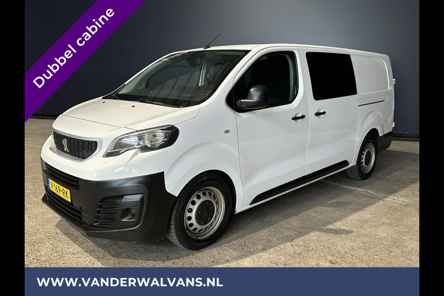 Peugeot Expert 2.0 BlueHDI 123pk L3H1 Dubbele Cabine Euro6 Airco | 2x zijdeur | 2500kg Trekhaak | 5-Zits Cruisecontrol, Parkeersensoren