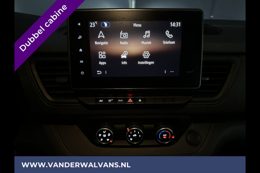 Renault Trafic 2.0 dCi L2H1 Dubbele cabine Euro6 Airco | 6-Zits | Navigatie | Trekhaak | LED Facelift | Camera Cruisecontrol, Parkeersensoren