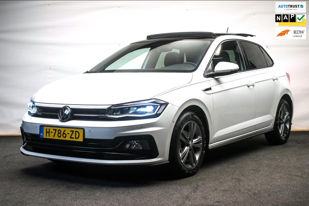 Volkswagen Polo 1.0 TSI 3X R LINE FULL OPTION!!! ORG NL [ Pano Virtual Beats Velours Keyless Stoelverwarming Camera Full LED ]