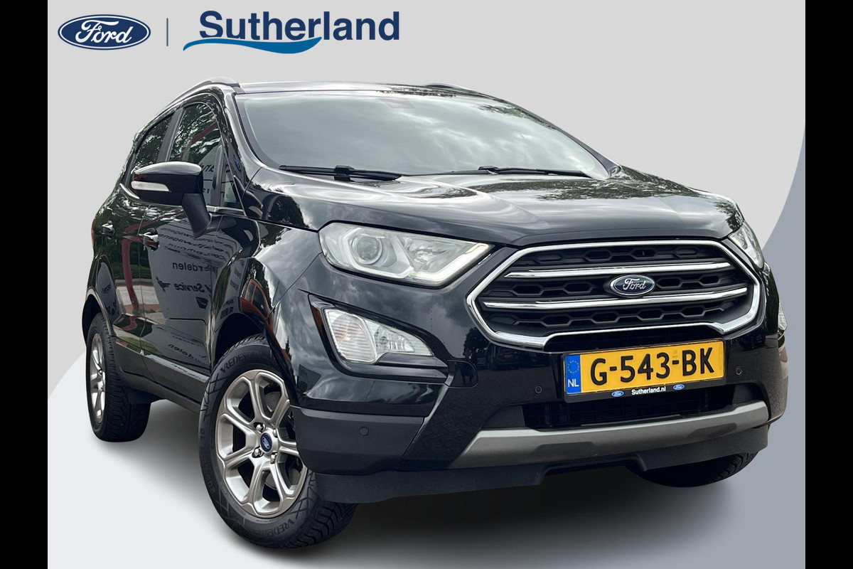 Ford EcoSport 1.0 EcoBoost Titanium 125pk Trekhaak | Winterpack | Achteruitrijcamera | Cruise control | Dealer onderhouden Ford EcoSport 1.0 EcoBoost Titanium 125pk Trekhaak | Winterpack | Achteruitrijcamera | Cruise control | Dealer onderhouden
